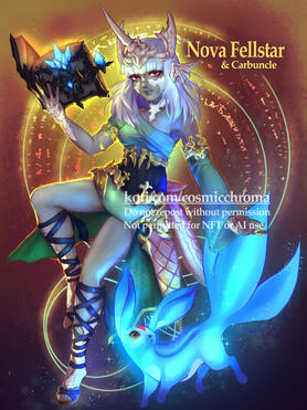 Full-Body w/ simple background and companion