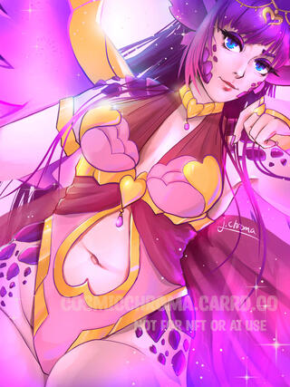 Valentine's Day Splash Art of my Vtuber avatar